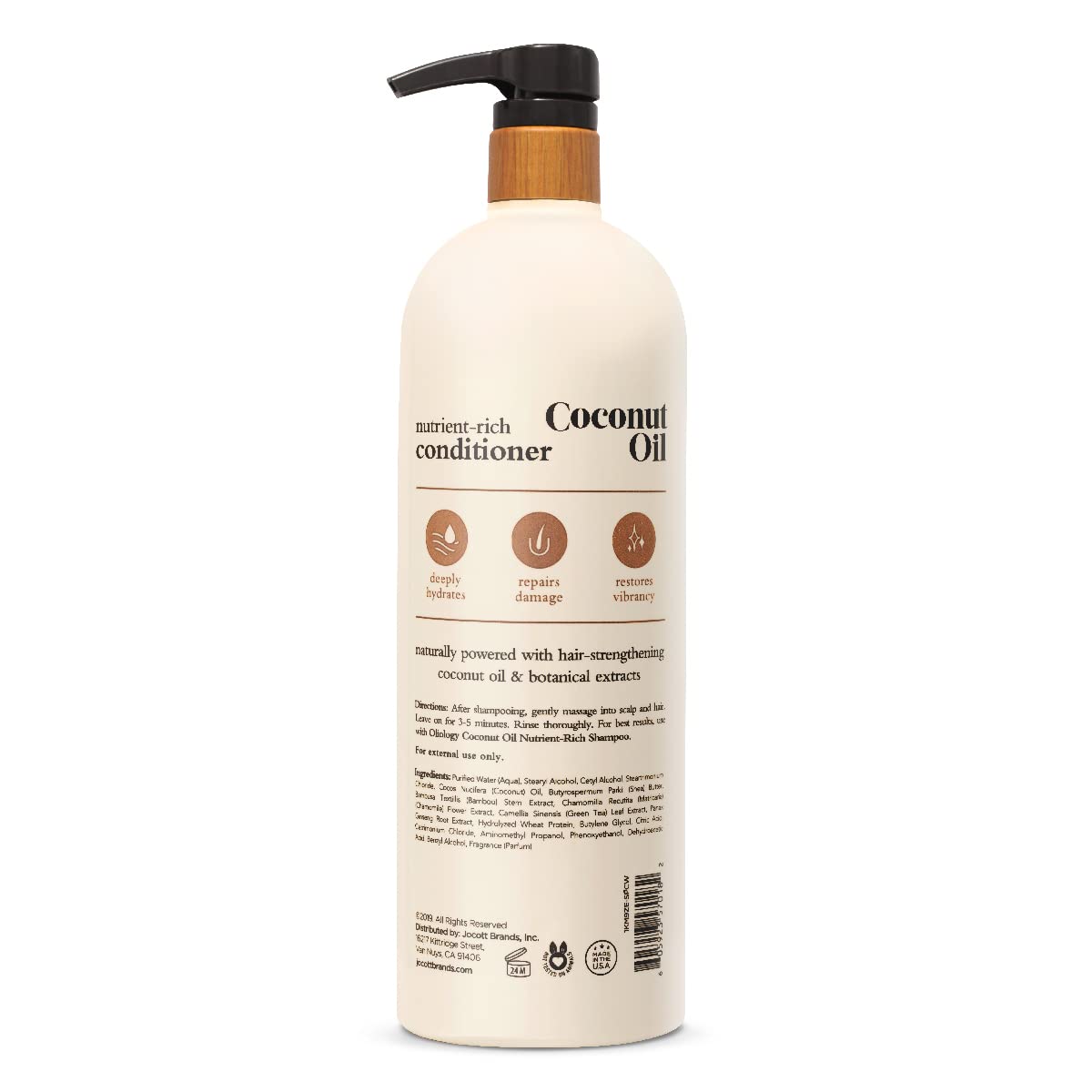 Oliology Nutrient Rich Coconut Oil Conditioner - Restores Vibrancy & Softens Hair | Repairs Damaged Dry Weak Hair | Intensely Hy
