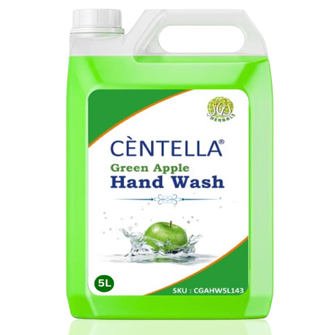 Hand Wash | Refreshing Green Apple Fragrance Handwash| Handwash Refill 5 Litre | Soothes & Hydrates Skin| Handwash | Antibacteri