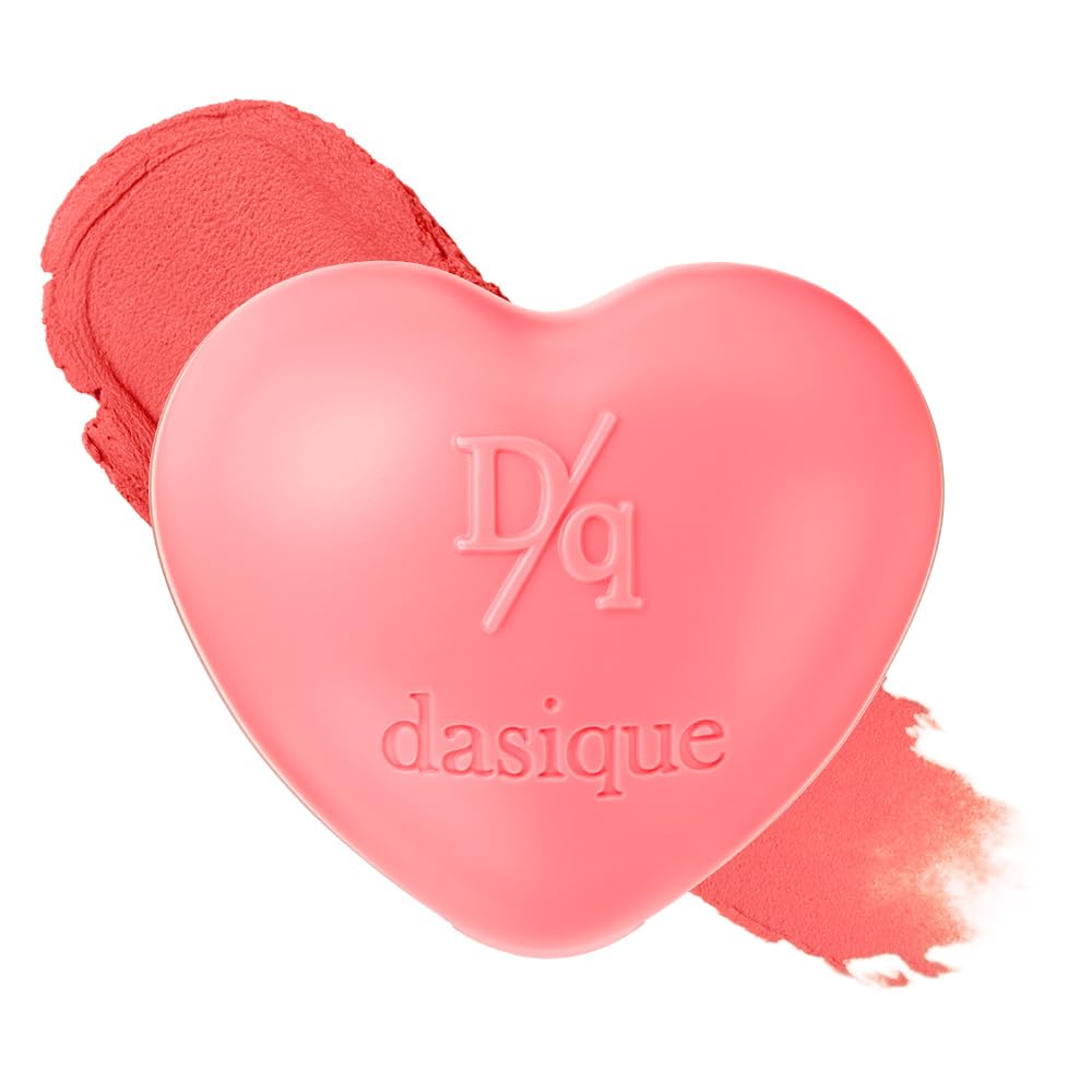 dasique Souffle Color Pot #03 Coral Choux - Makeup Blush, Buildable Silky-Smooth Texture, Build-In Mini Brush, Multi-Use For Che