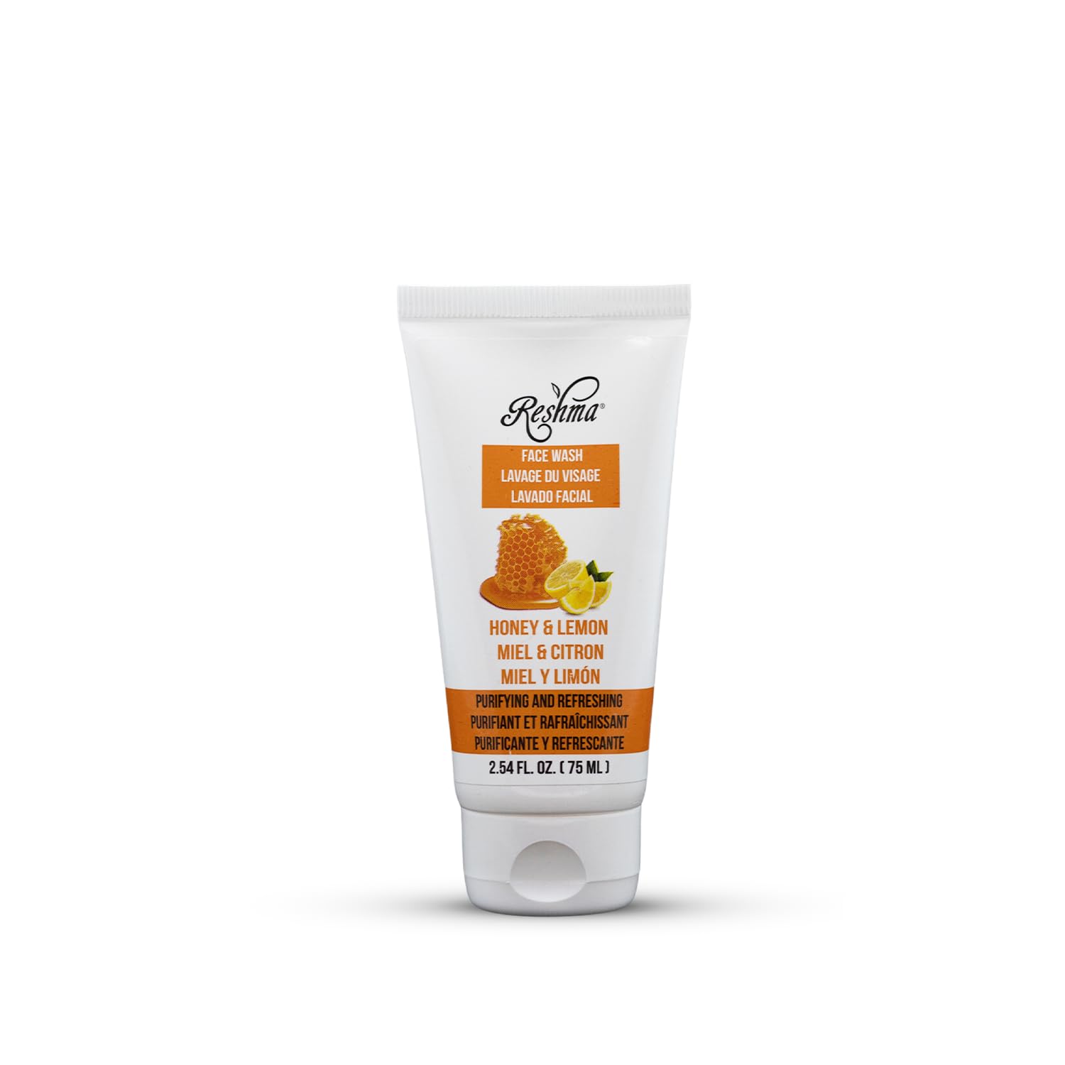 Reshma Beauty Travel Size Honey & Lemon Face Wash for All Skin Types Cleanser for Dull Skin, 2.54 fl oz, Pack of 1