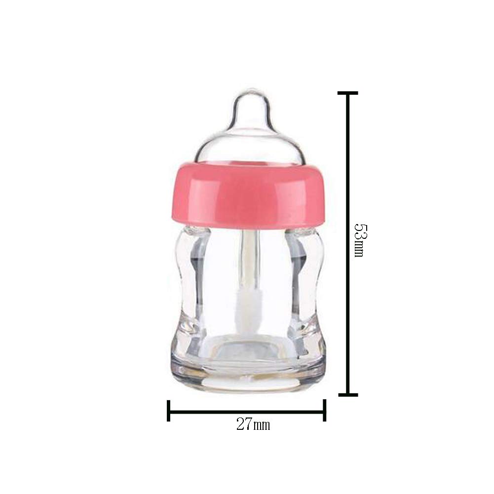 Lasenersm 6 Pieces Empty Lip Gloss Tubes Reusable Lip Gloss Containers Milk Bottle Shaped Lips Gloss Tube 7 Ml Empty Refillable