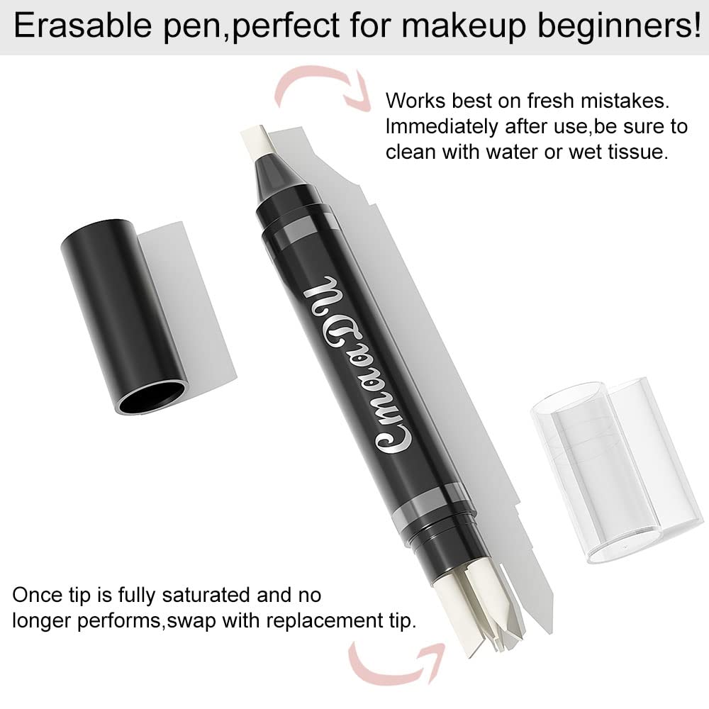 Easilydays Eye Makeup Remover Pen, Makeup Remover Eraser Stick Corrector Stick Lipstick Eyeliner Eraser For Instant Touch Up Cor