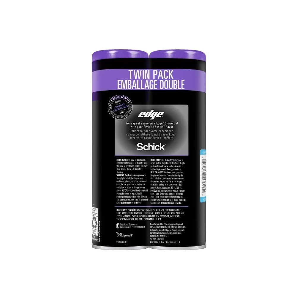 Edge Shave Gel Extra Moisturizing 7 Ounce (207ml) (2 Pack)