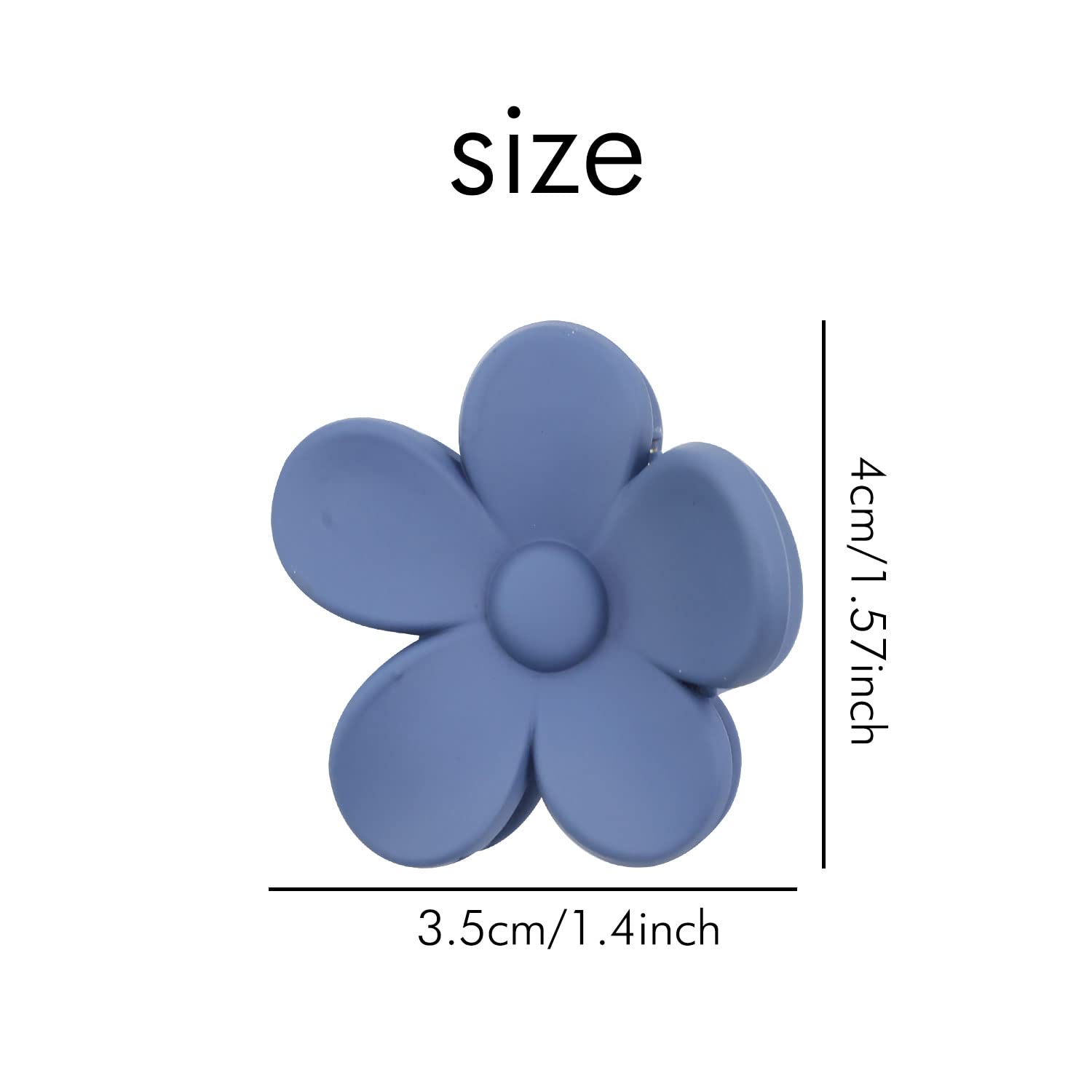 Insowni 20 Pack/10 Pairs Cute 4Cm/1.6'' Small Plastic Flower Hair Claws Clips Barrettes Clamps Nonslip Strong Hold Hair Accessor
