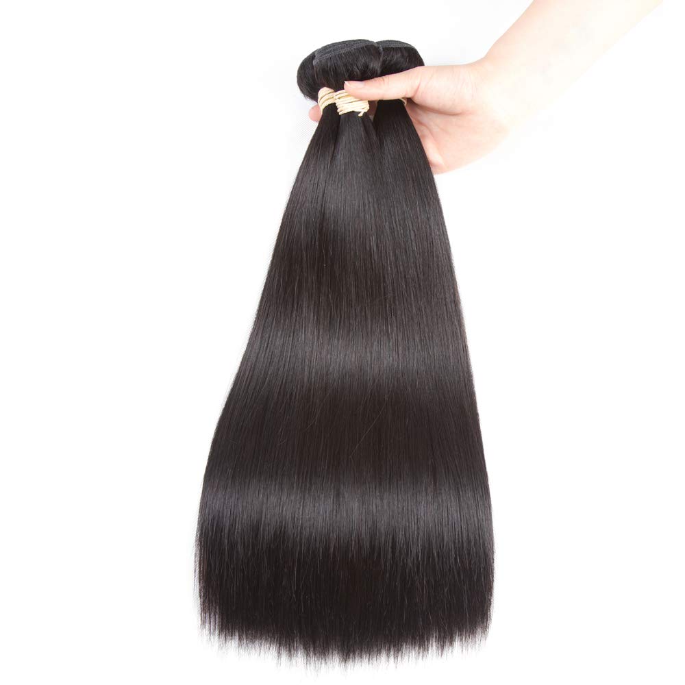 Beauhair Straight 3 Bundles With Frontal (24 24 24+20 Frontal) 13X4 Ear To Ear Lace Frontal With Bundles Unprocessed Virgin Huma