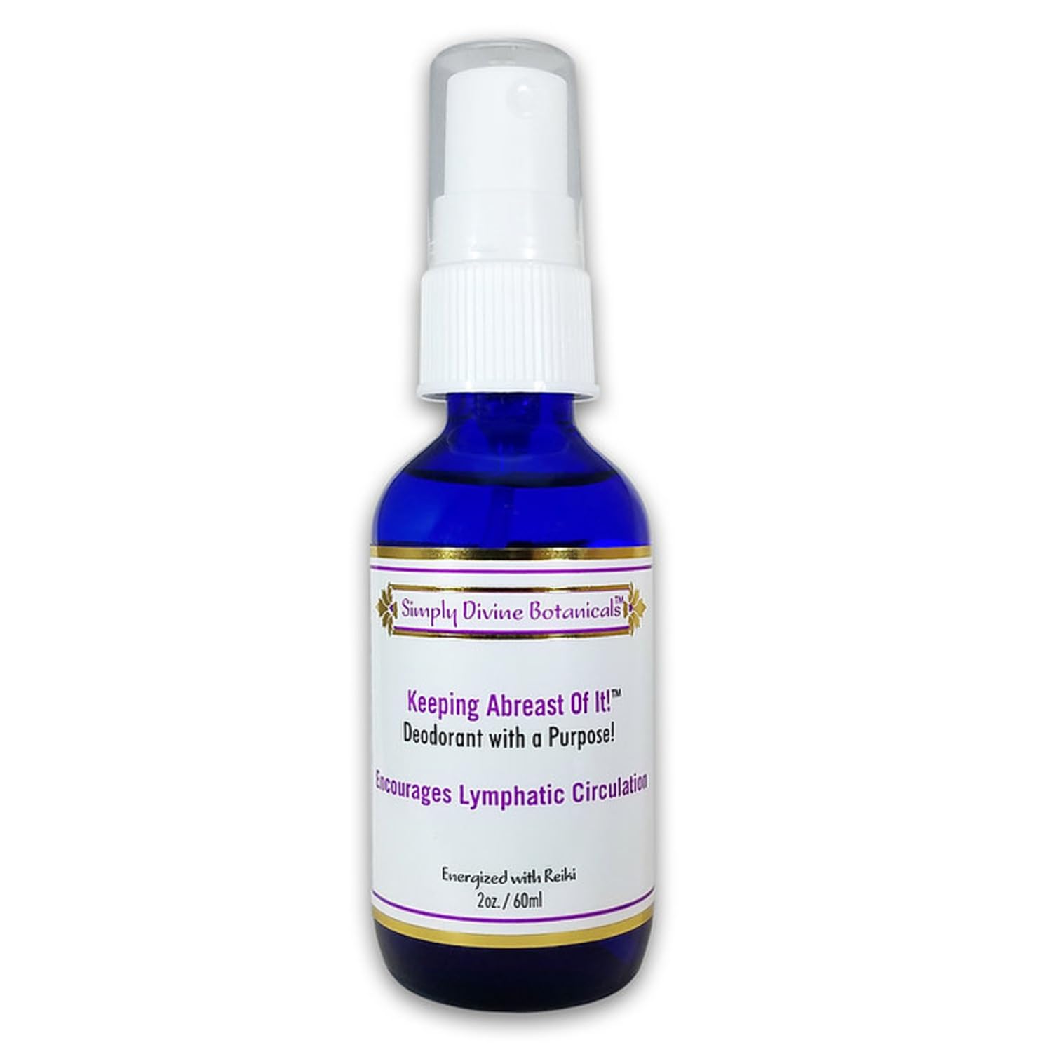 Simply Divine Botanicals Crystal Ally Natural Deodorant Spray - Keeping Abreast Of It, 2 oz