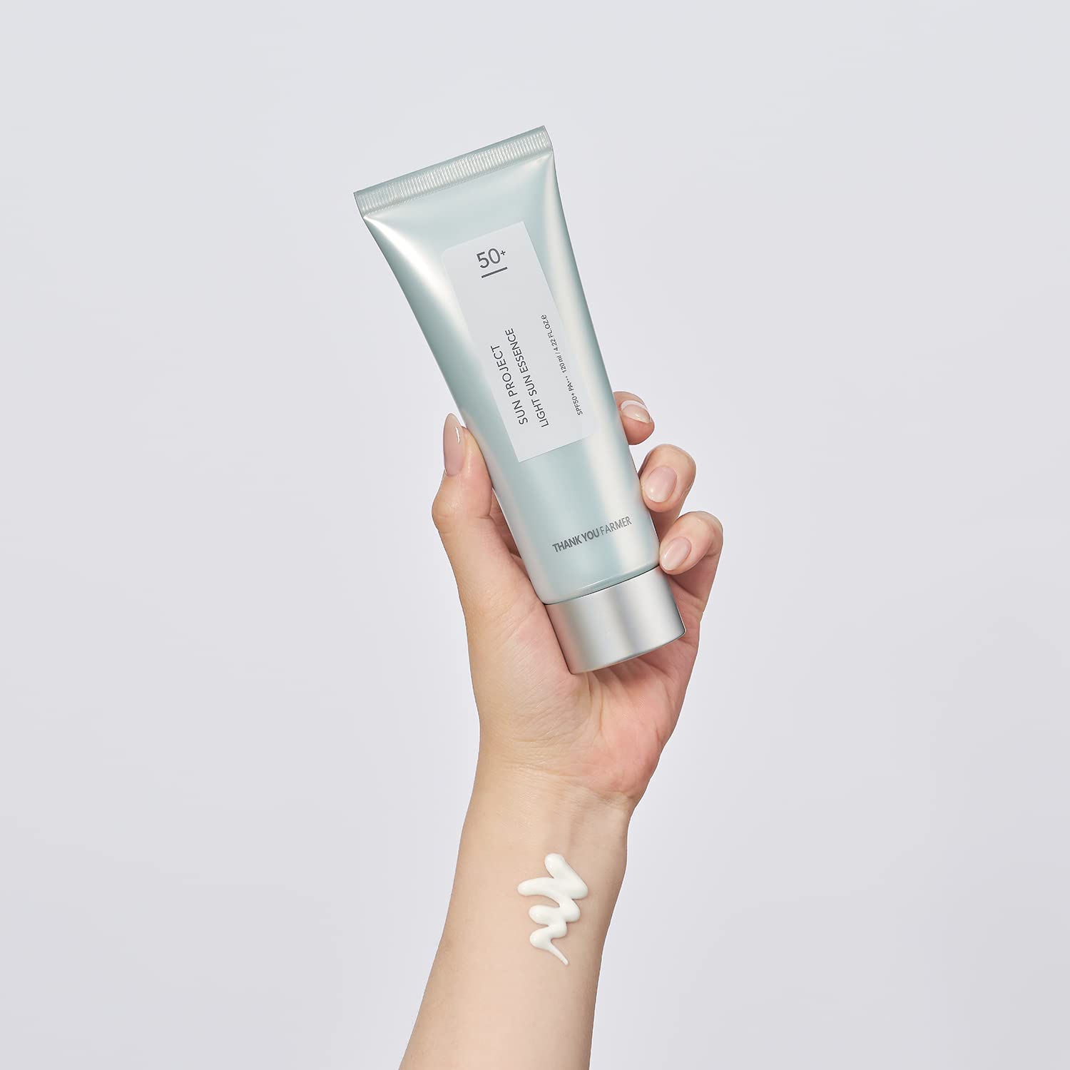 Thankyou Farmer Sun Project Light Sun Essence 422 Fl Oz (120Ml) - Face Sunscreen For Sensitive Skin, Korean Sunscreen For Face,