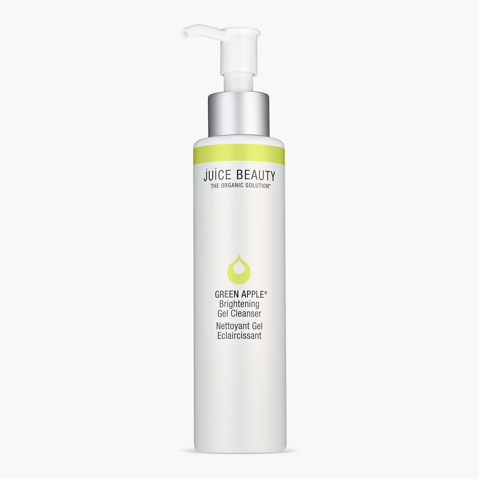 Juice Beauty Green Apple Brightening Gel Cleanser - 133 mL - Exfoliates + Visibly Refines Skin - Vegan, Cruelty Free