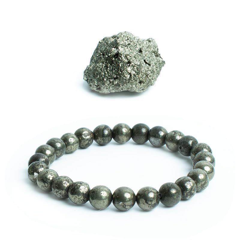 Astrotalk Dhan Varsha Combo | Pyrite Stone Original for Wealth & Abundance | Pyrite Bracelet Original Certified for Manifestation | Bracelet for Man & Woman