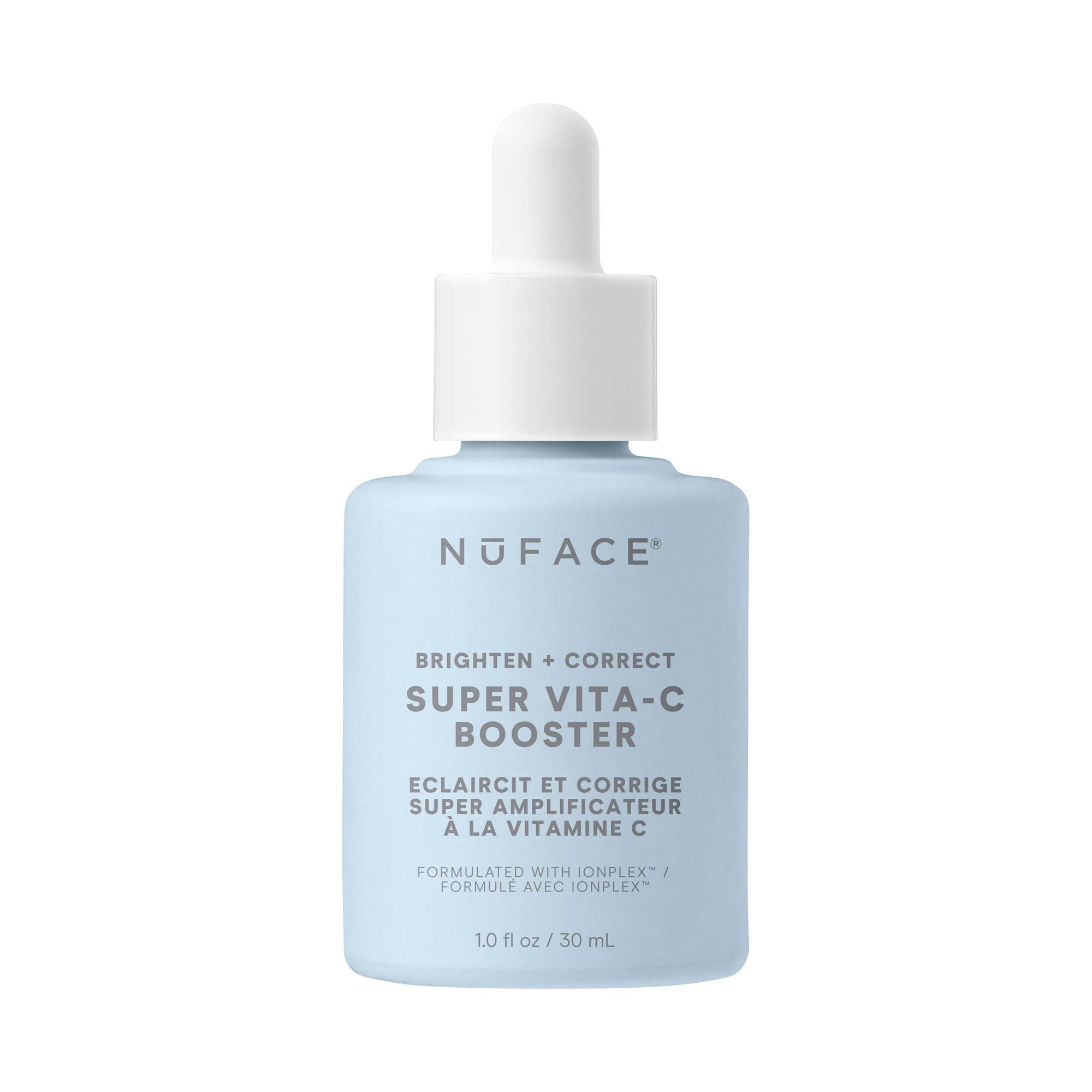 NuFACE Super Vita-C Booster - Vitamin C Face Serum + Brightening Niacinamide for Dark Spots & Even Skin Tone - Daily Skin Care S