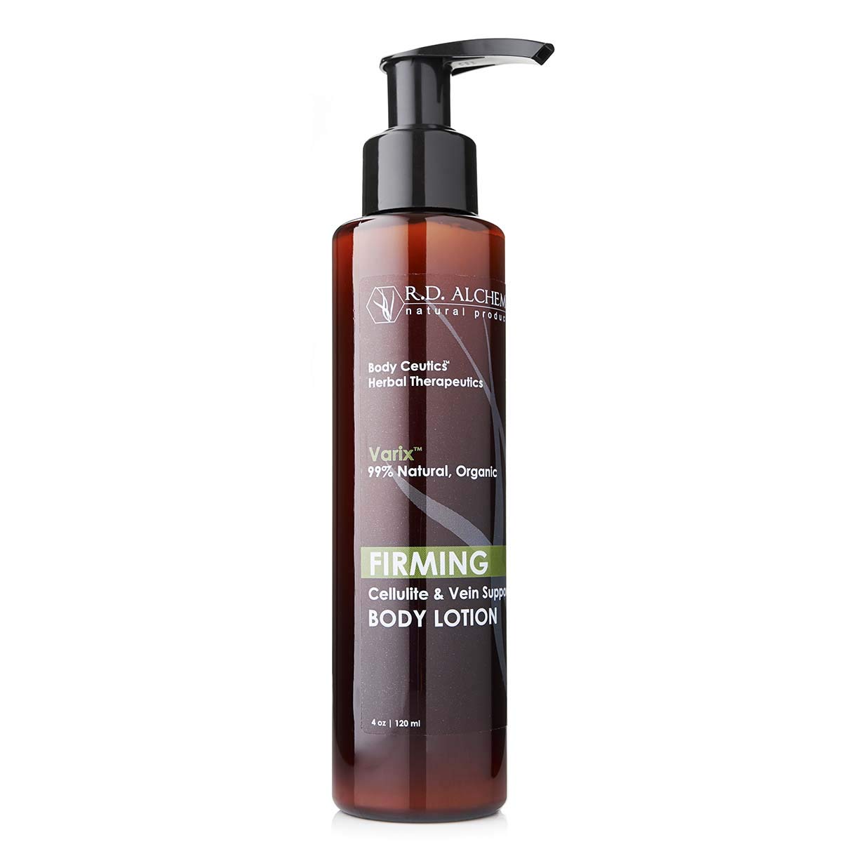 RD Alchemy - Natural & Organic Firming Body Lotion for Cellulite, Crepey Skin. Firming Herbal Extracts improve the appearance of
