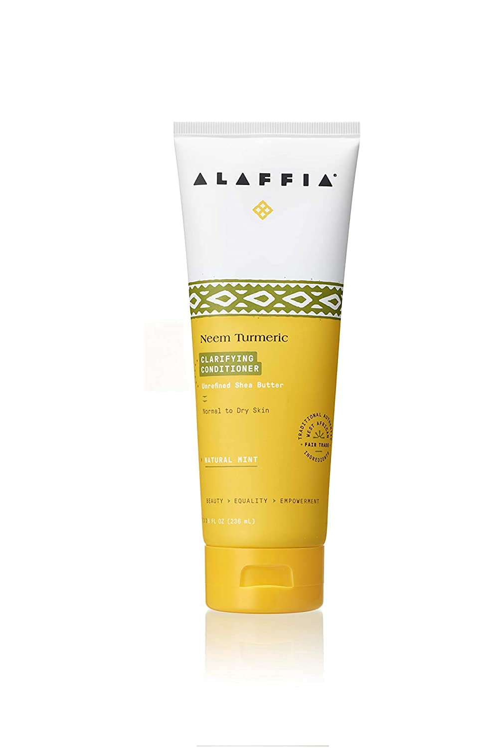 Alaffia Neem Turmeric Conditioner - Helps Restore and Protect Hair while Moisturizing the Scalp with Fair Trade Shea Butter, Tea