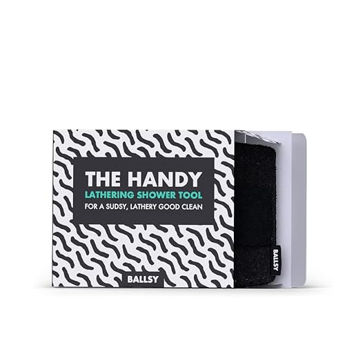 Ballsy Handy Shower Tool Sponge For Generating Extra Suds, With Gently Exfoliating Design - Valentines Day Gifts For Him