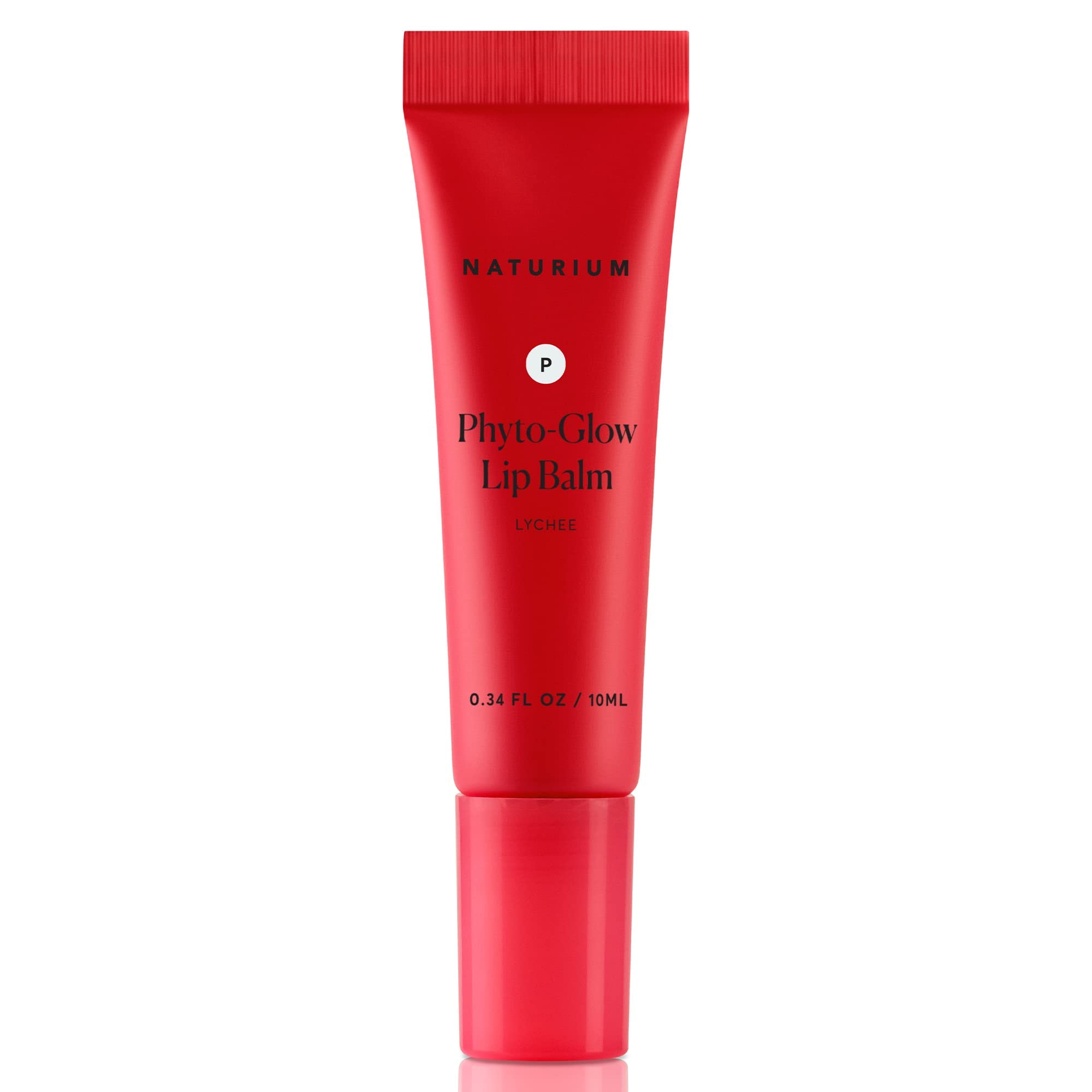 Naturium Phyto-Glow Lip Balm, Hydrating Lip Care with a Glossy Finish, 0.34 oz (Lychee))