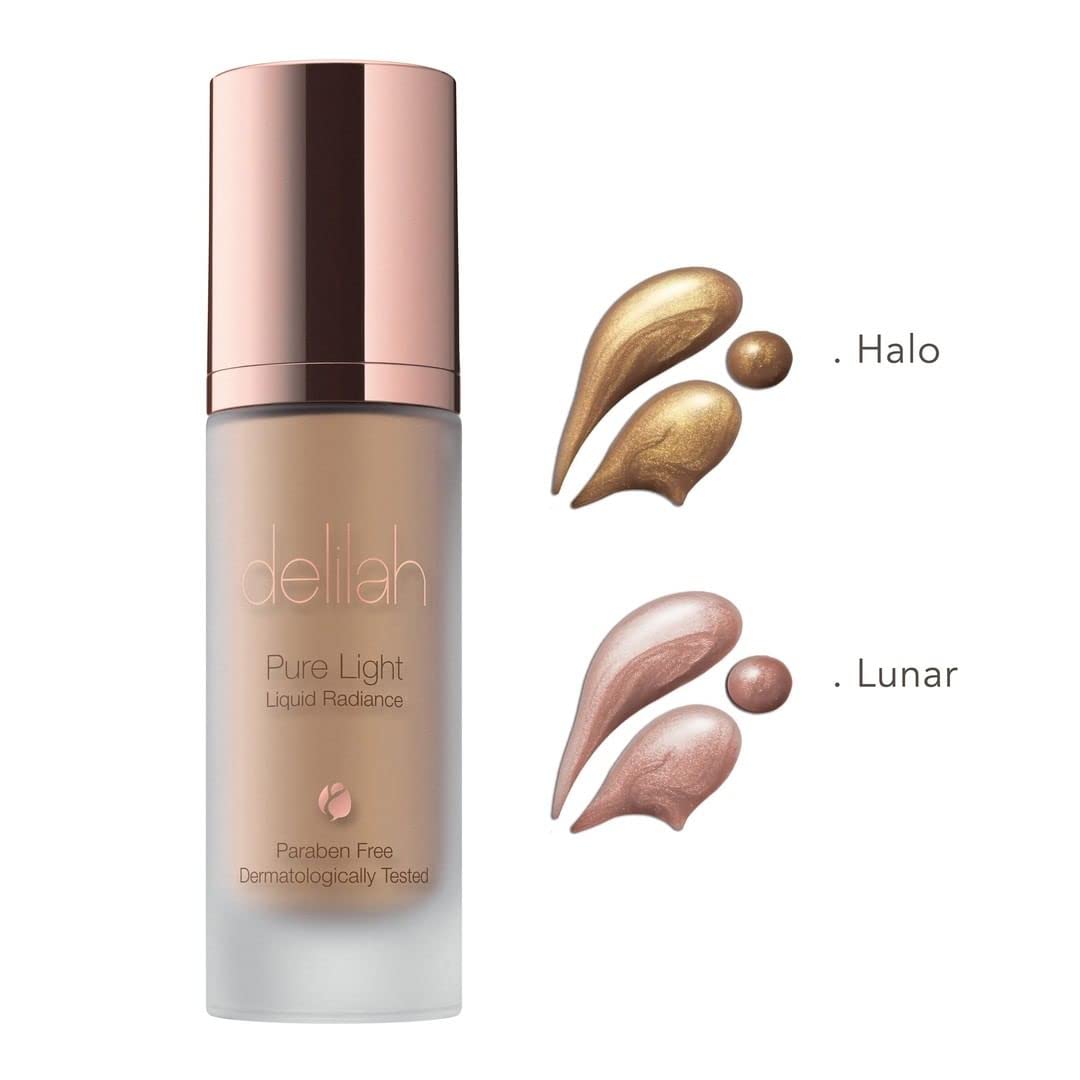 Delilah - Pure Light Liquid Radiance Illuminator - Halo - Flawless Finish - Radiant Glow - Brightens & Evens Skin Tone - Blurs D