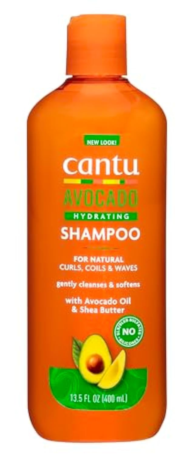 Cantu Avocado Hydrating Shampoo, Sulfate-Free, 13.5 Ounce (Packaging May Vary)