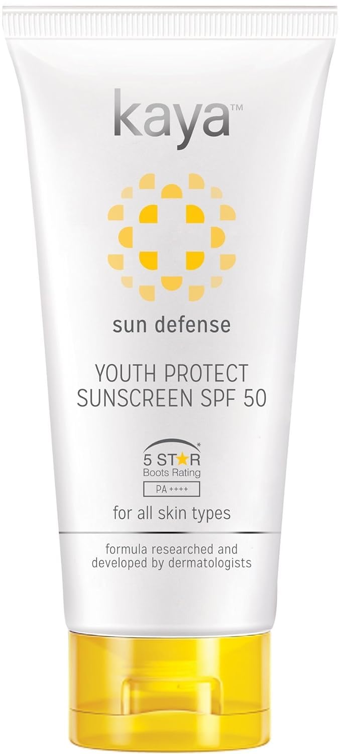 Kaya Skin Clinic Sunscreen Plus Spf 50, 50Ml - Ultra-Violet Protection, Water Resistant, For All Skin Tones, Lotion For Face, Un