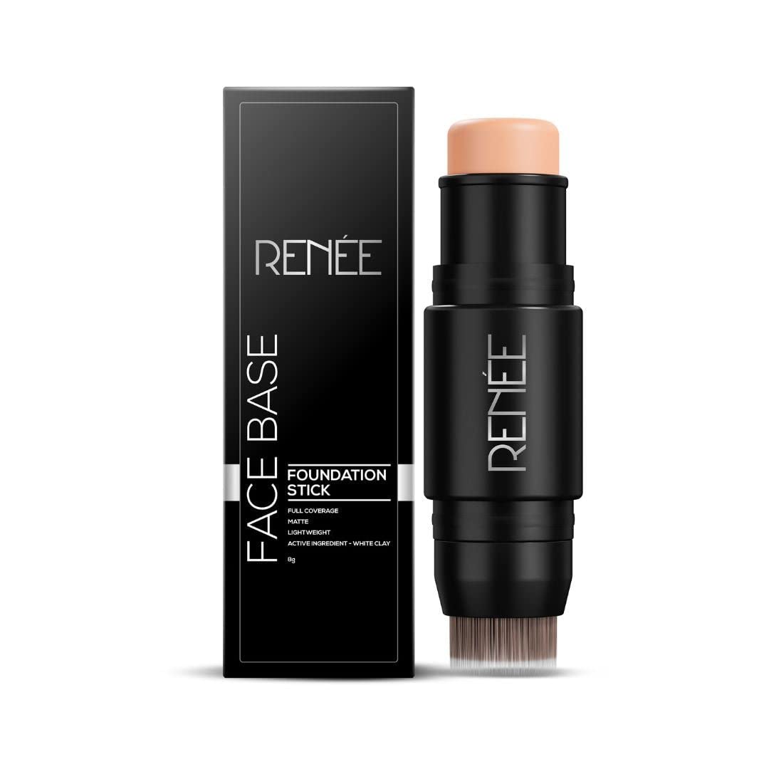 Renee Face Base Foundation Stick With Applicator  Mocha, 8Gm