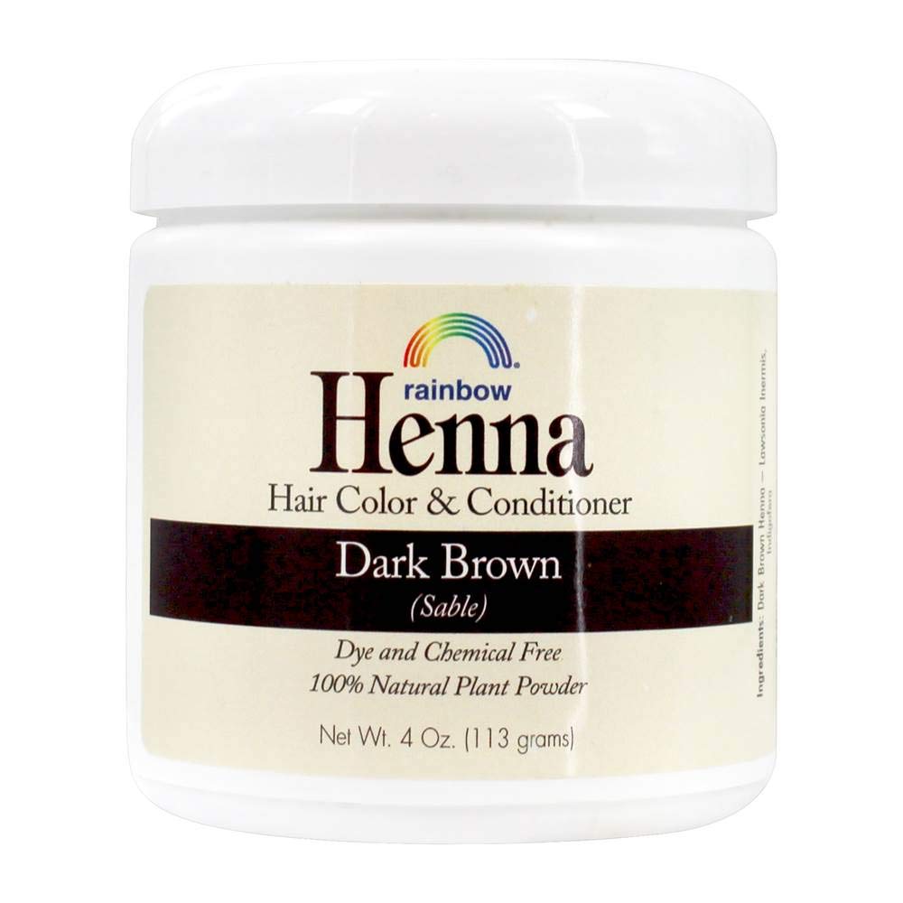 RAINBOW RESEARCH Dark Brown Henna - 4 oz.
