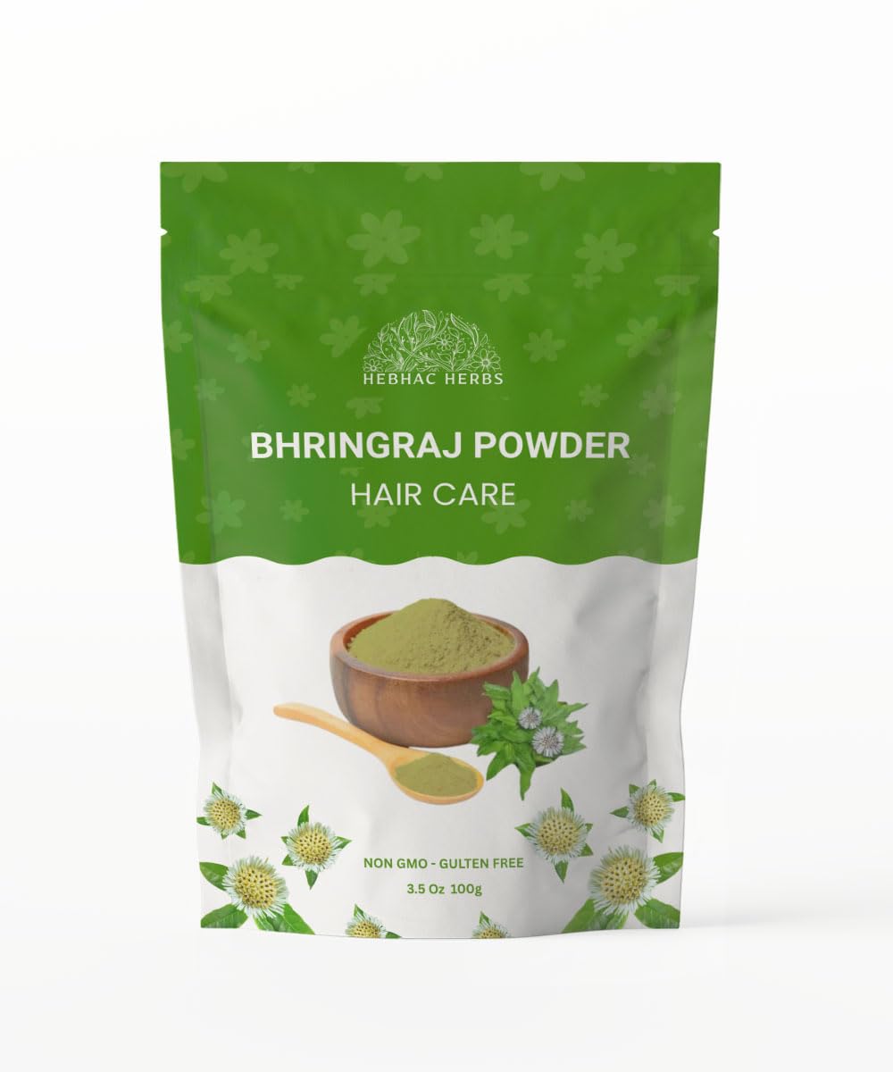 Bhringraj Powder for hair growth 100g | 3.5 oz Hair Growth Rejuvenator from India