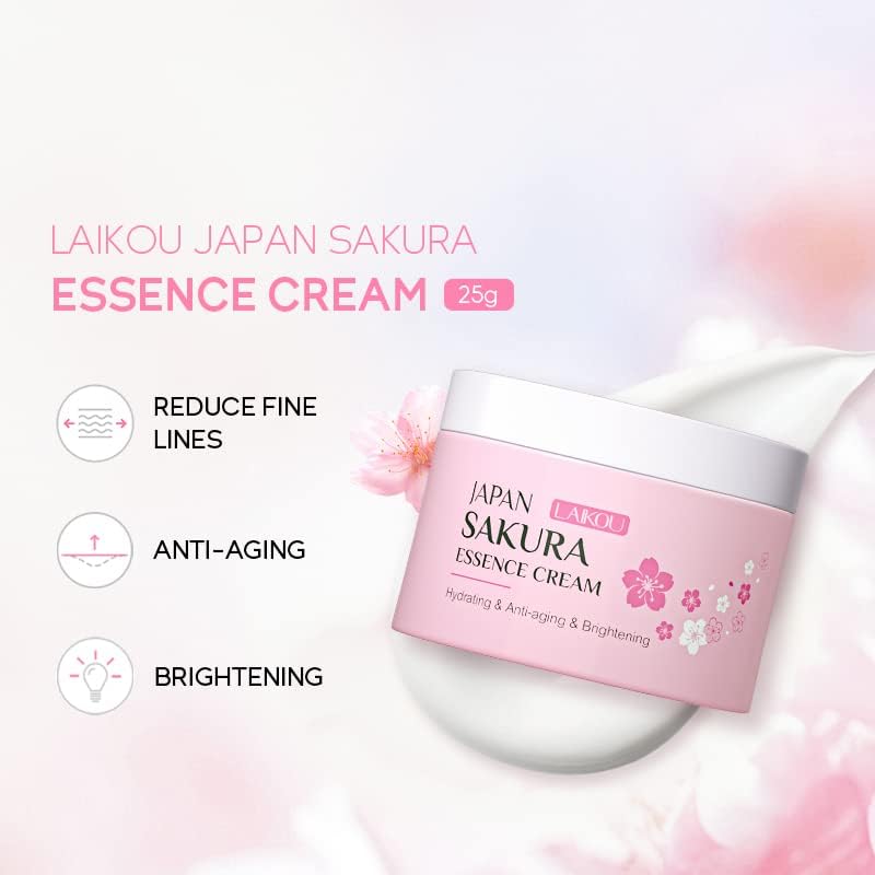 AKARY Face Sakura Cream Vitamin C Serum For Improving Skin Reducing Wrinkles and Moisturizing Enhance Skin, Body and Face Moistu