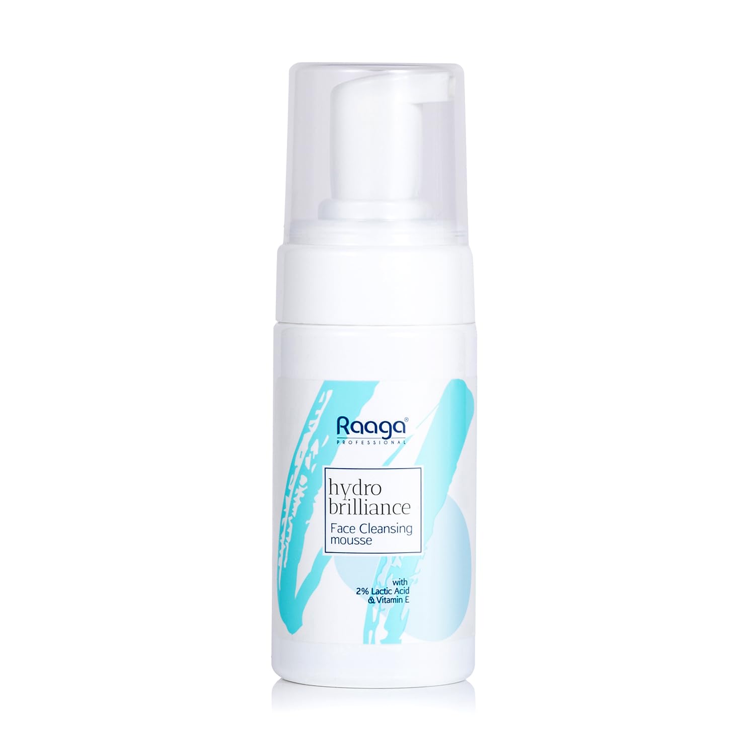 Raaga Professional Hydro Brilliance Face Cleansing Mousse With 2% Lactic Acid And Vitamin E | Paraben Free, Sulphate Free, Derma