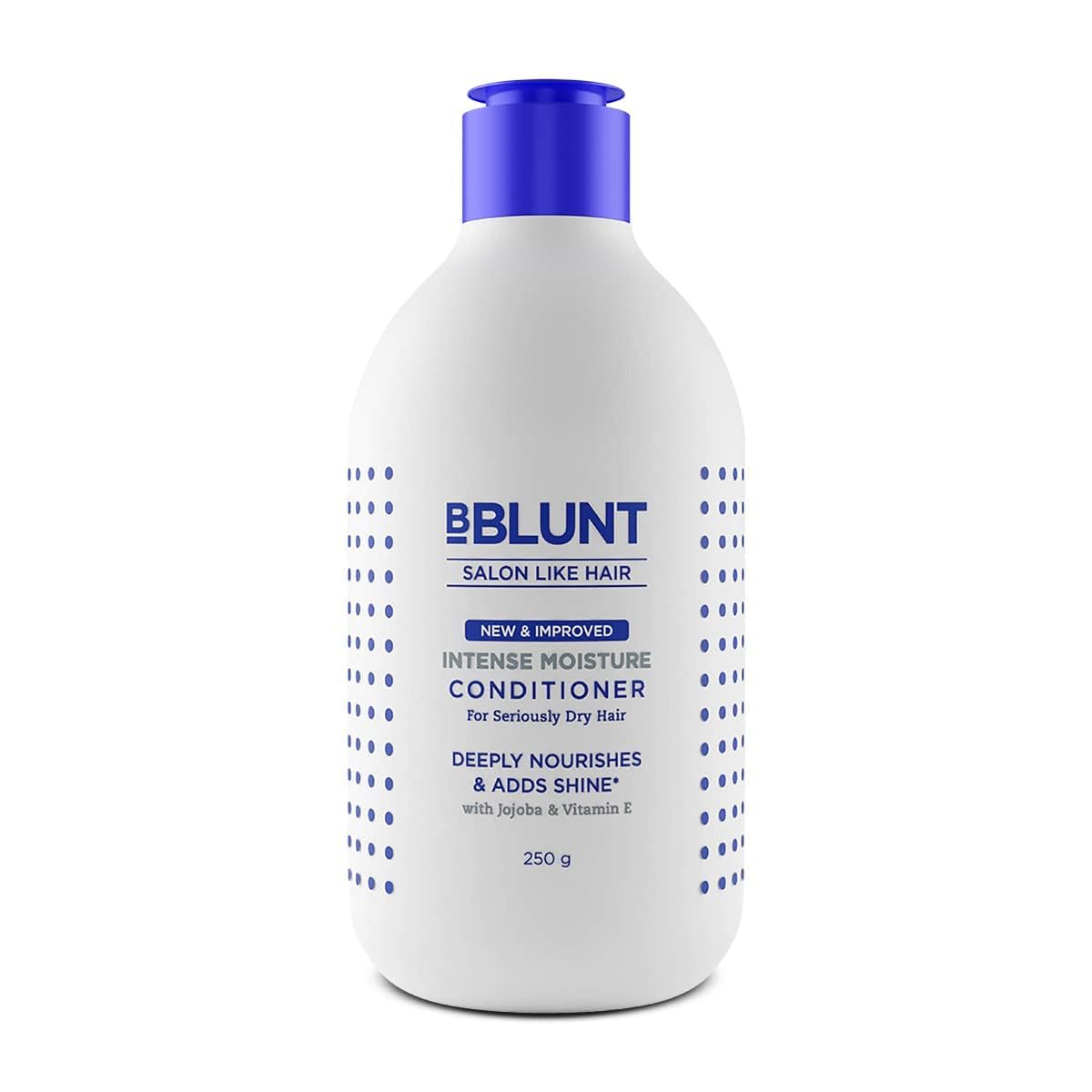 BBLUNT Intense Moisture Conditioner | with Vitamin E & Jojoba for Dry & Frizzy Hair | Deeply Nourishes & Adds Shine | Relieves D