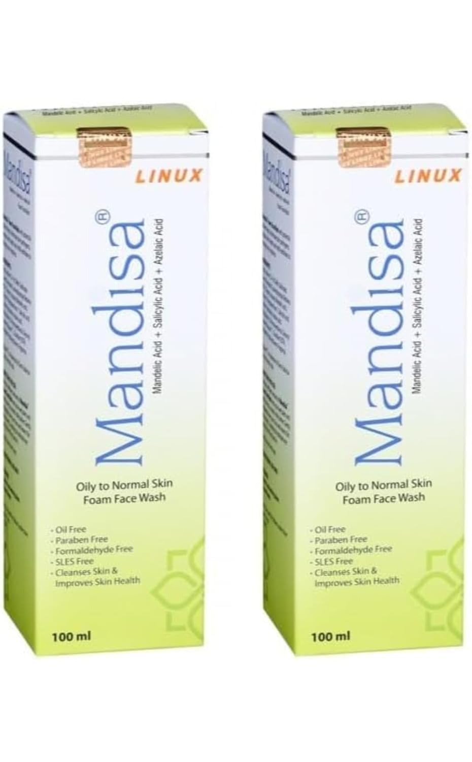 Mandisa Face Wash Oil To Normal Foam Face Wash Pack Of 2 * 100Ml