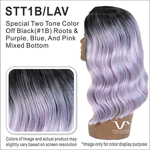 Orlando-V Wig Color Stt1B/Lav - Vivica Fox Wigs 19'' Hand Stitched Twice-Deep Lace Front Heat Friendly Loose Water Wave African