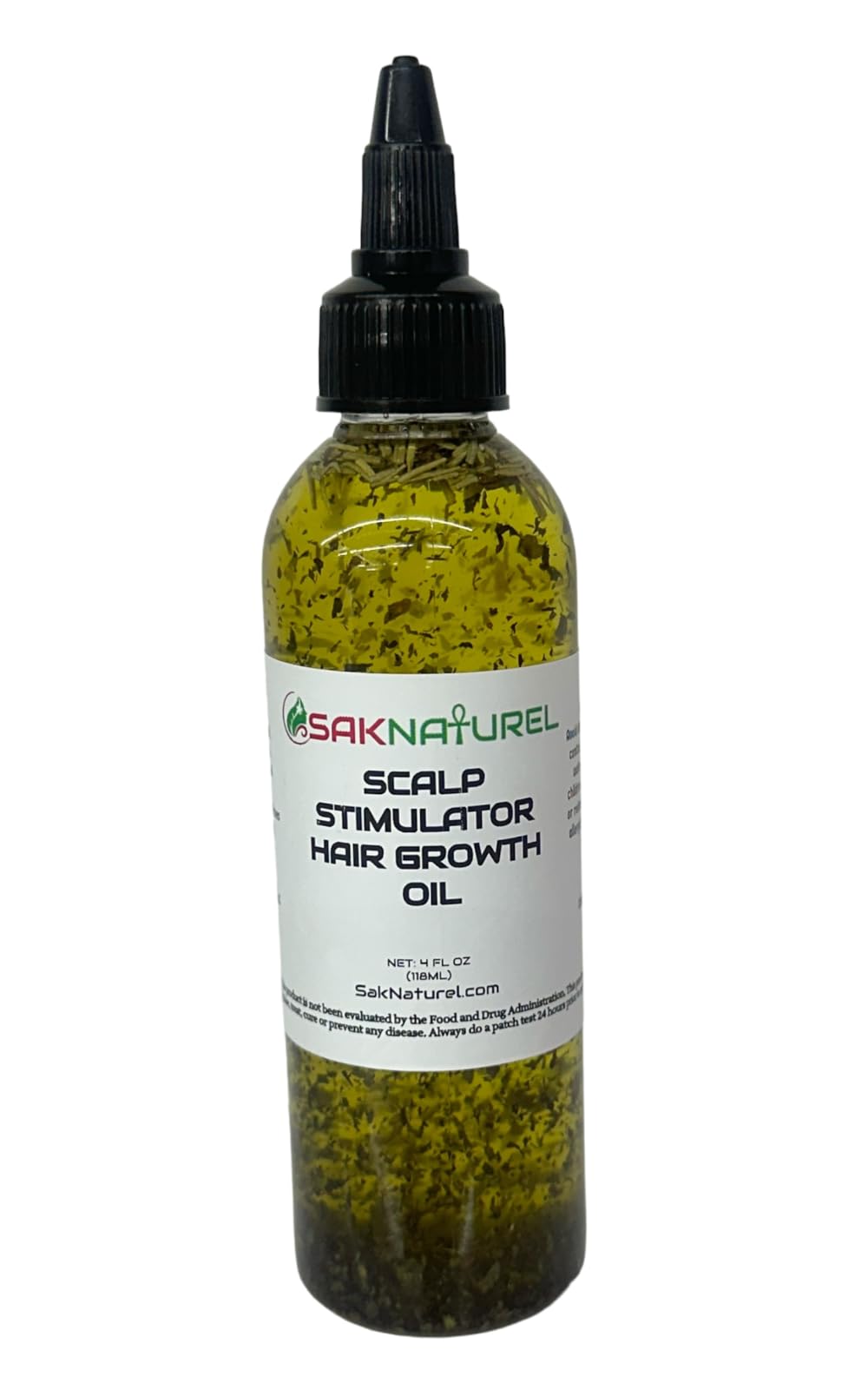 SakNaturel Scalp Stimulator Hair Growth Oil Stocking Stuffer, Cold Pressed Oils Including Mint and Rosemary Oil for Hair Growth,
