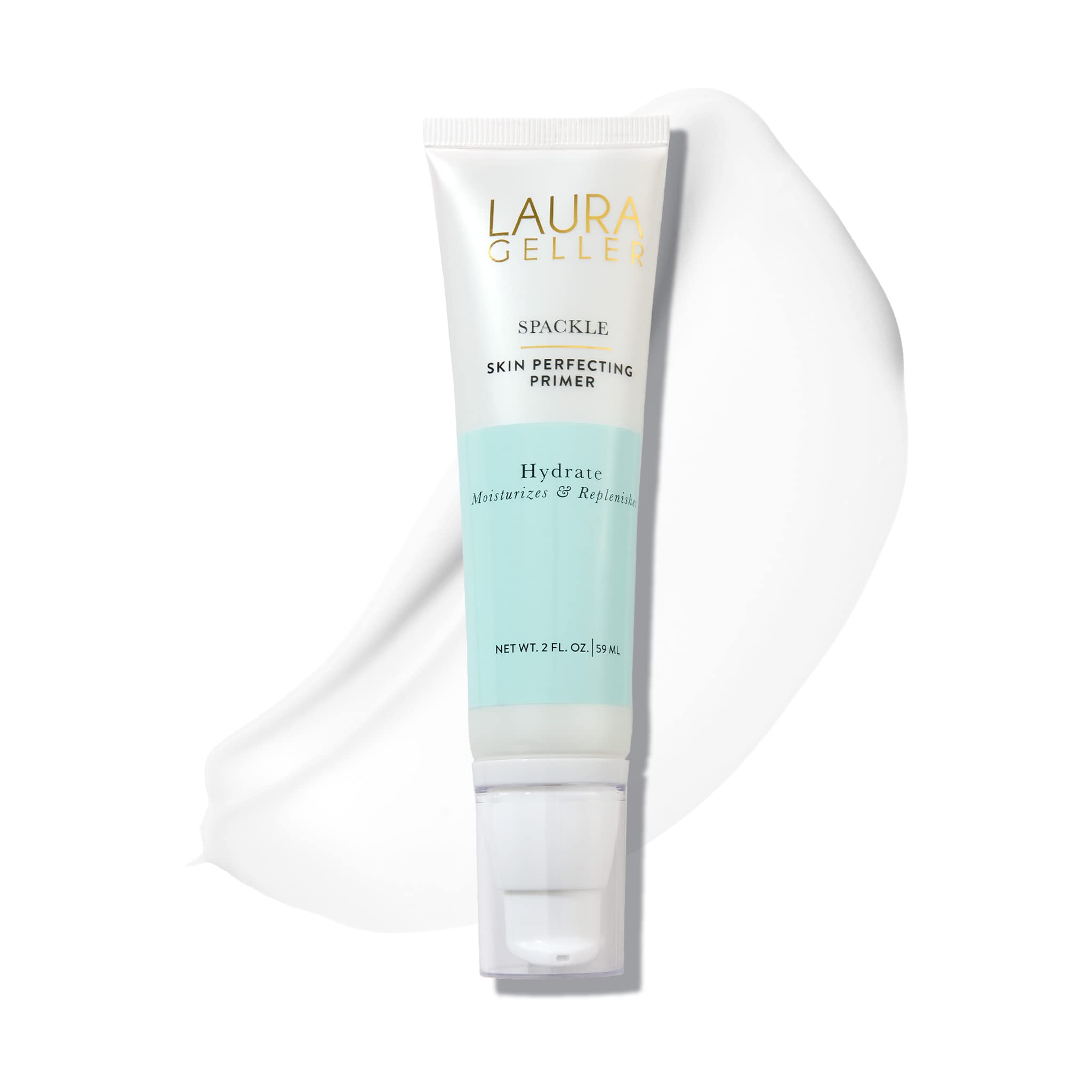 LAURA GELLER NEW YORK Spackle Primer  Diamond  SuperSize 2 Fl Oz  Hyaluronic Acid Makeup Primer for Mature Skin