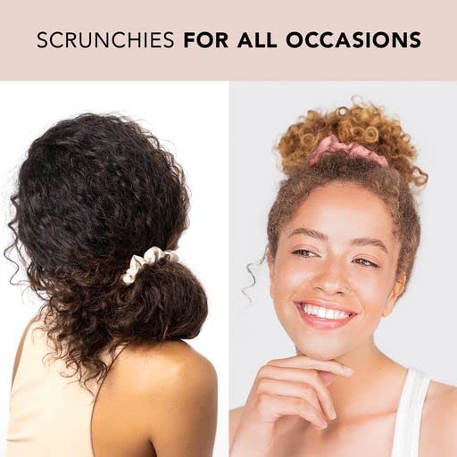 Kitsch Scrunchies for Womens Hair - Ultra Petite Hair Scrunchies  Large Hair Ties for Women  Hair Tie Scrunchies for girls  Scru