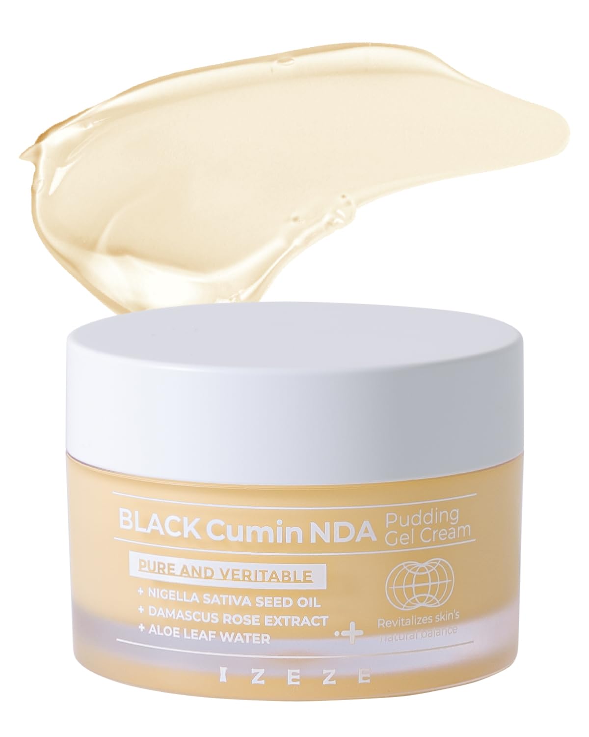 IZEZE BLACK Cumin NDA Pudding Gel Cream | Mattifying Moisturizer, Lightweight Face Moisturizer, Oil Control and Oil Absorbing, K