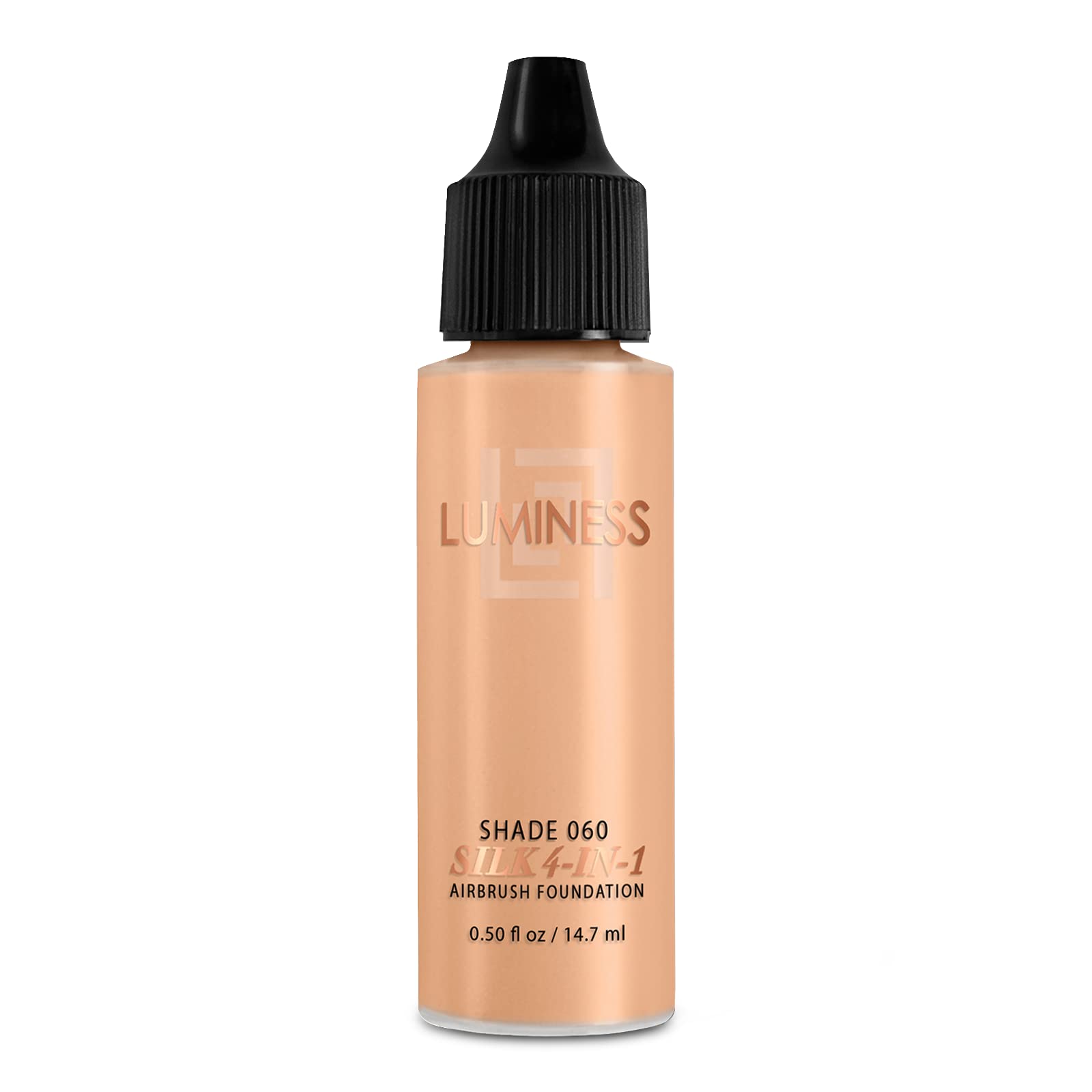 Luminess Air Silk 4-In-1 Airbrush Foundation- Foundation, Shade 060 (.5 Fl Oz) - Sheer to Medium Coverage - Anti-Aging Formula H