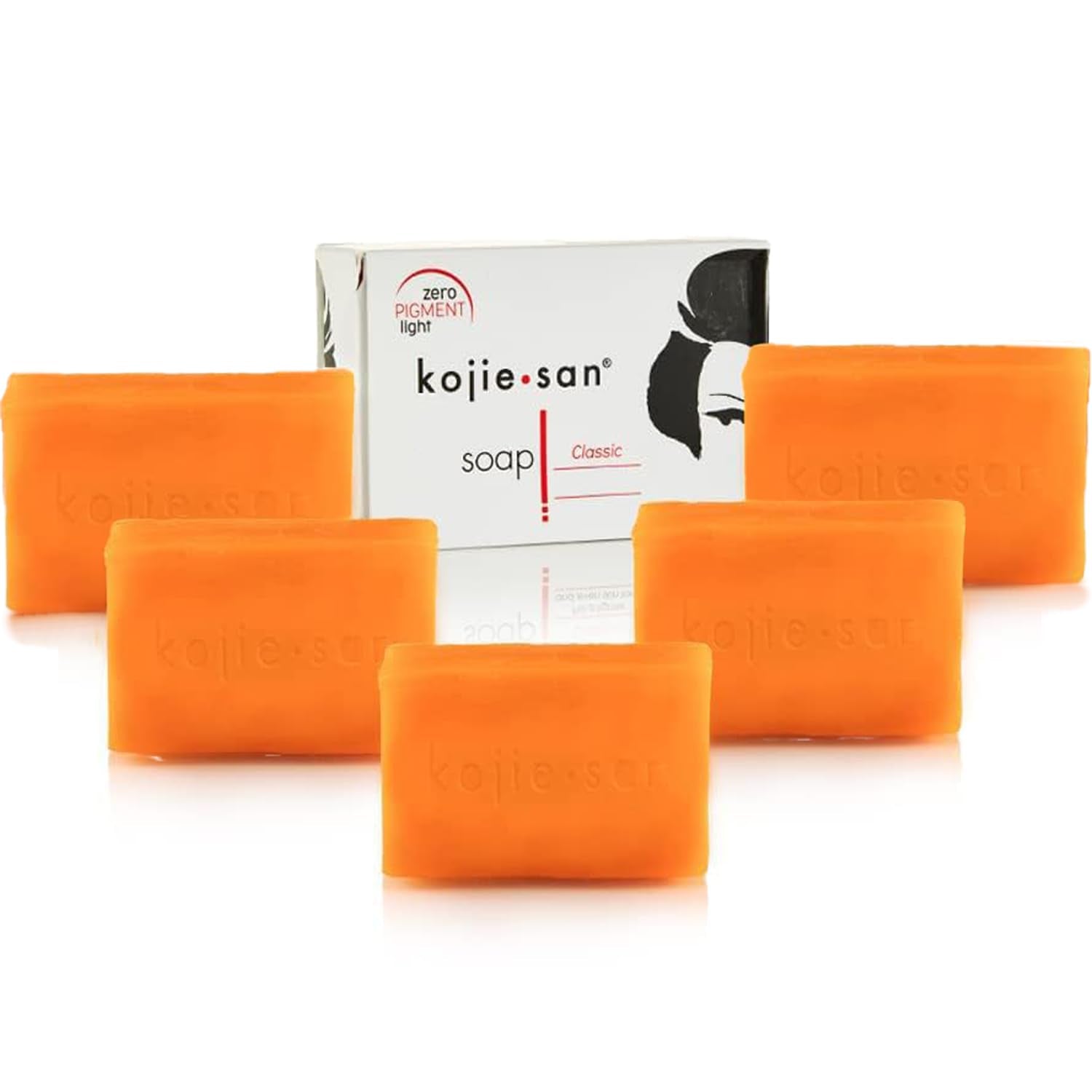 Kojie San Skin Brightening Soap - Original Kojic Acid, Dark Spot Remover Bar Soap with Coconut & Tea Tree Oil 135g x 5 Bars