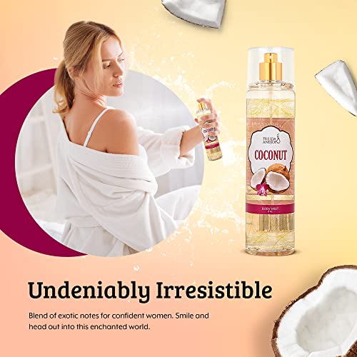Escape To Paradise: Luxurious Coconut Body Mist Fine Fragrance, Womens Perfume Fragrance, Women'S Warm And Cozy Luxury Scented H