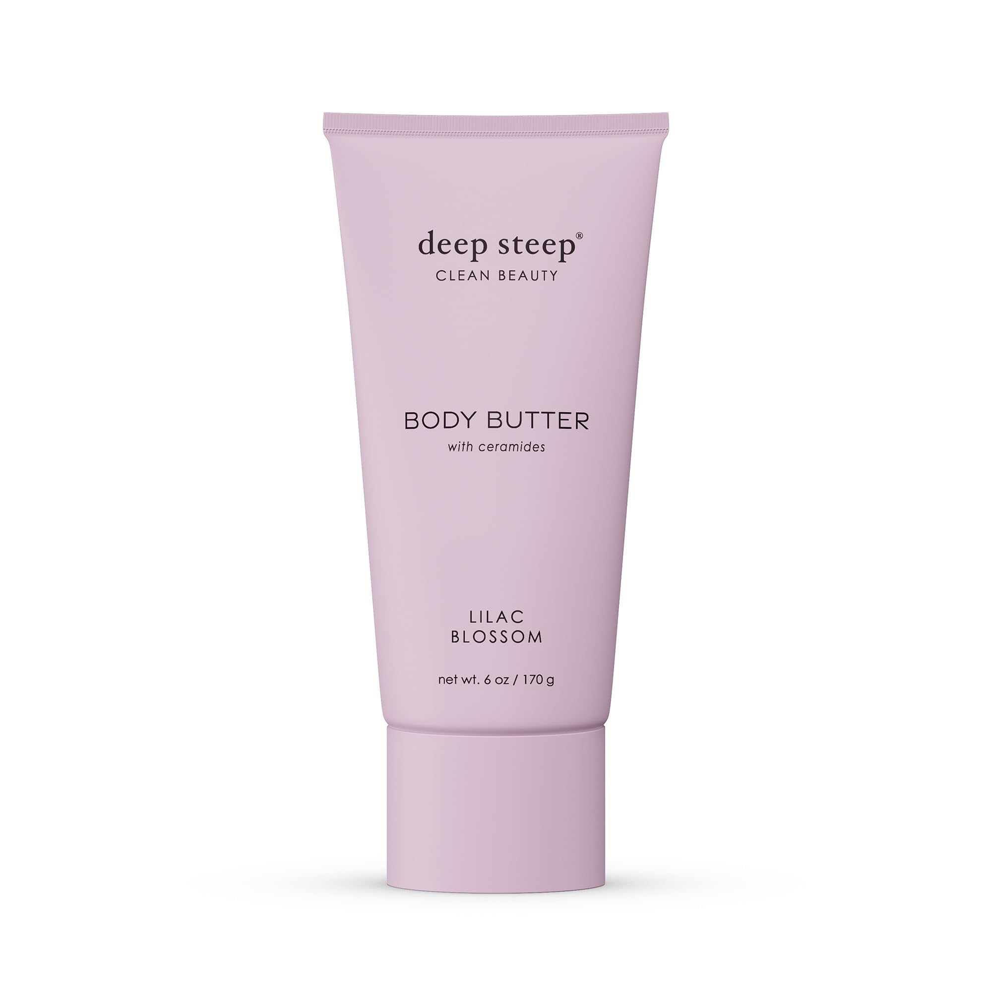 Deep Steep Body Butter with Ceramides for Intense Moisture 6oz (6 Ounces (Pack of 1), Lilac Blossom)