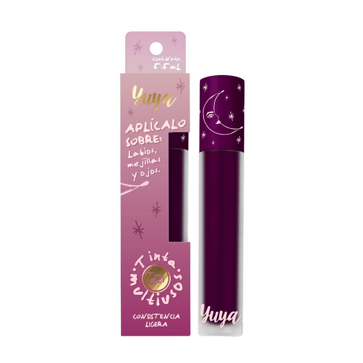 YuYa - Republic Cosmetics Tiempo Lips, Cheeks & Eyes Tint with Aloe Vera & Bougainvillea - 6 Colors for All-Day Long-Lasting Wea