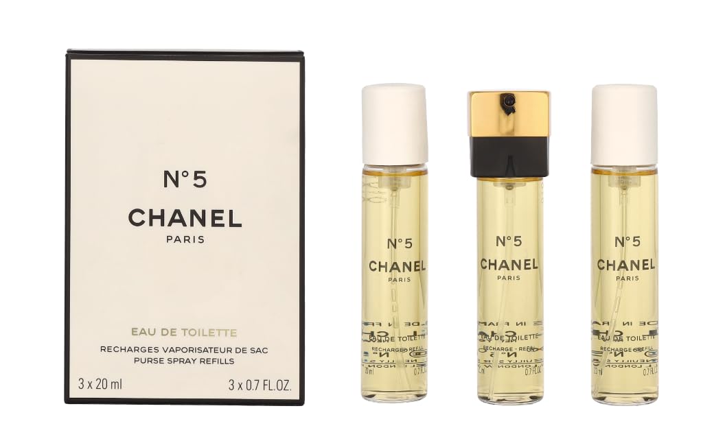 Chanel - No.5 Eau De Toilette Purse Spray Refills 3X20Ml/0.7Oz