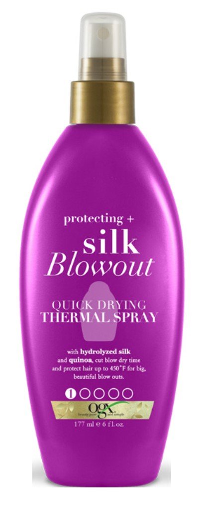 Ogx Silk Blowout Thermal Spray 6 Ounce Pump (3 Pack)