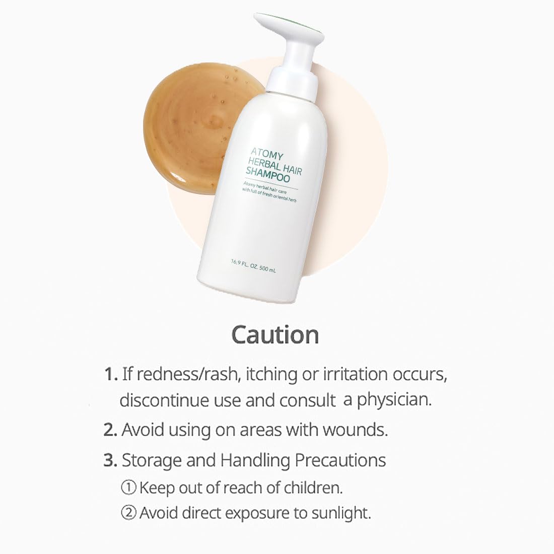 GASHINA STORY Atomy Shampoo 500ml (16.9 FL.OZ.) 2 Pack Set - Outstanding Cleansing and Rich Nourishment