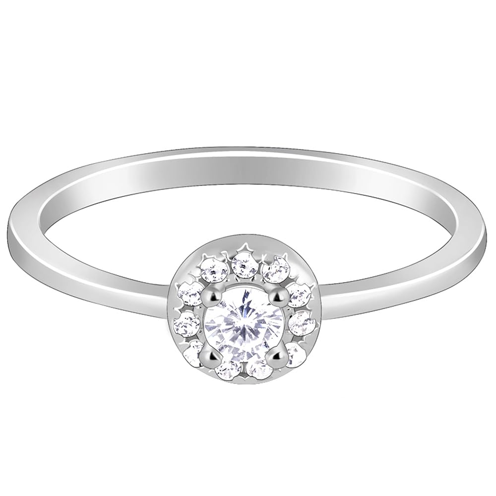 Giva 925 Silver Zircon Nebula Ring, Fixed Size, Indian  12, Us  6| Gifts For Women And Girls | With Certificate Of Authenticit