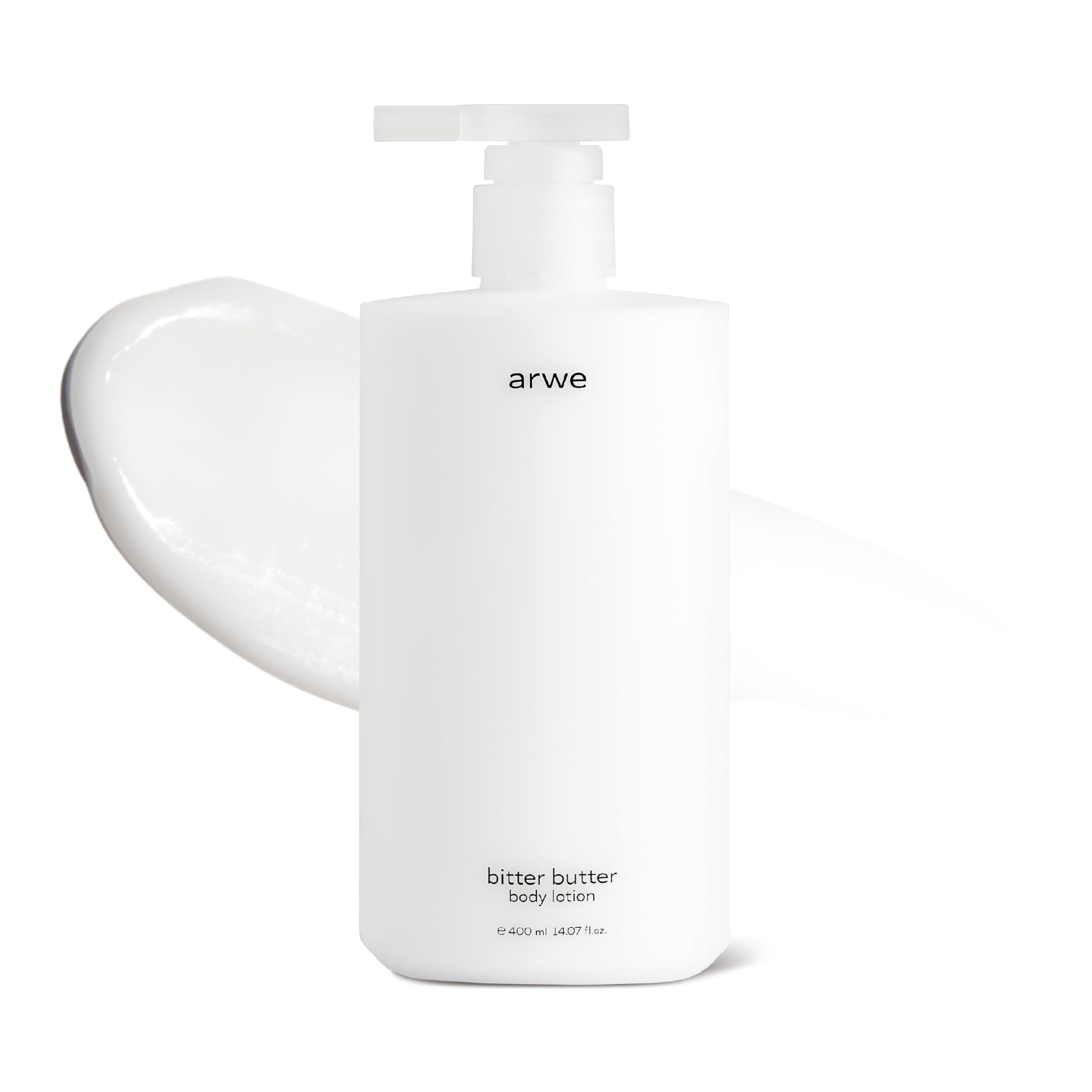 arwe Bitter Butter Ceramide Body Lotion, 13.5 fl oz (400 ml), Naturally Derived, Body Cream, 24 Hours Moisturizing, Sensitive Sk