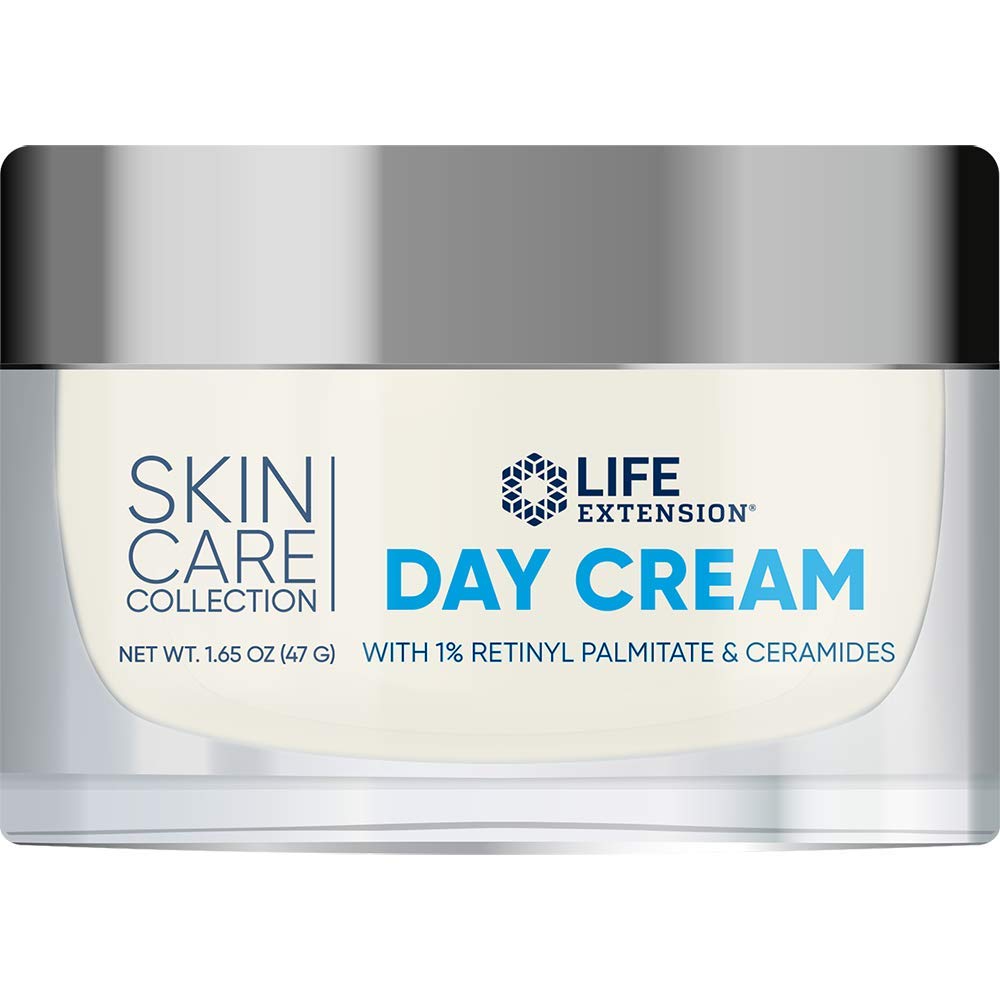 Life Extension Skin Care Collection Day Cream, retinyl palmitate, rice bran ceramides, shea butter, green tea, daytime nourishme