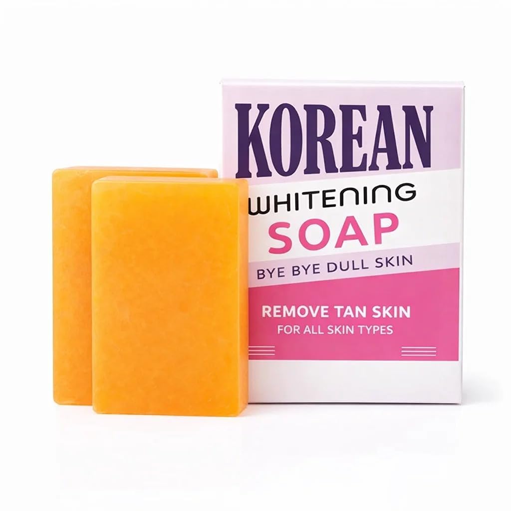 Airovia Korean Cleansing Soap With Vitamin C Kojic Acid And Niacinamide Face And Body Bathing Bar Gentle Skin Cleansing Soap For