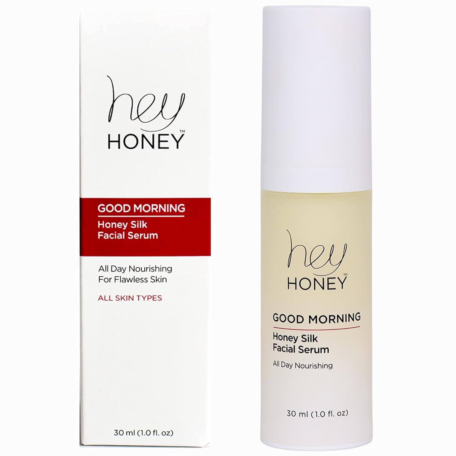 Hey Honey good Morning Honey Silk Facial Serum  Daily Moisturizer, Replenishes and Protects Skin  Doubles As An Active Moisturiz