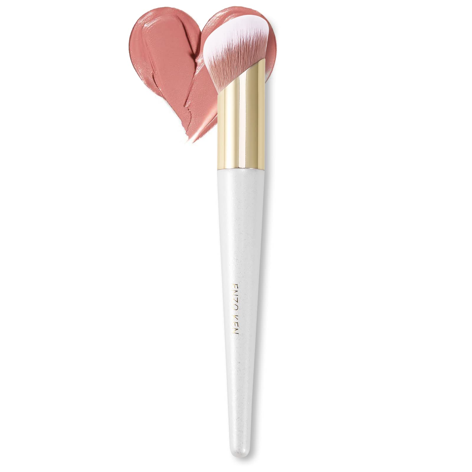 Enzo Ken Angled Foundation Brush For Liquid Makeup, Cream Contour Brush For Cream Makeup, Liquid Foundation Brush, Liquid Founda