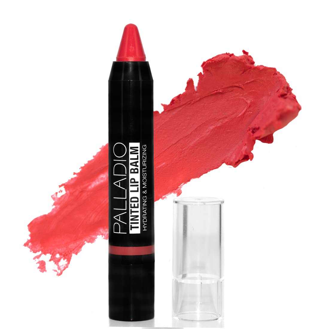 Palladio Tinted Lip Balm, Moisturizing and Conditioning Formula with Aloe & Shea Butter, Nourishing Vegan Chapstick For Cracked 