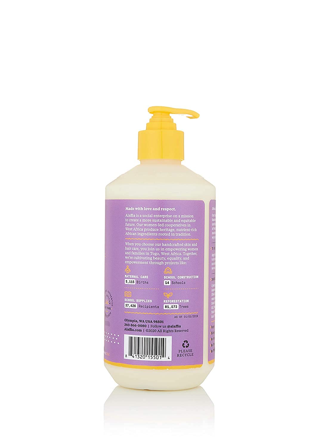 Alaffia EveryDay Shea Body Lotion, Cruelty Free Calming Body Lotion for Normal to Very Dry Skin. Made with Fair Trade Shea Butte