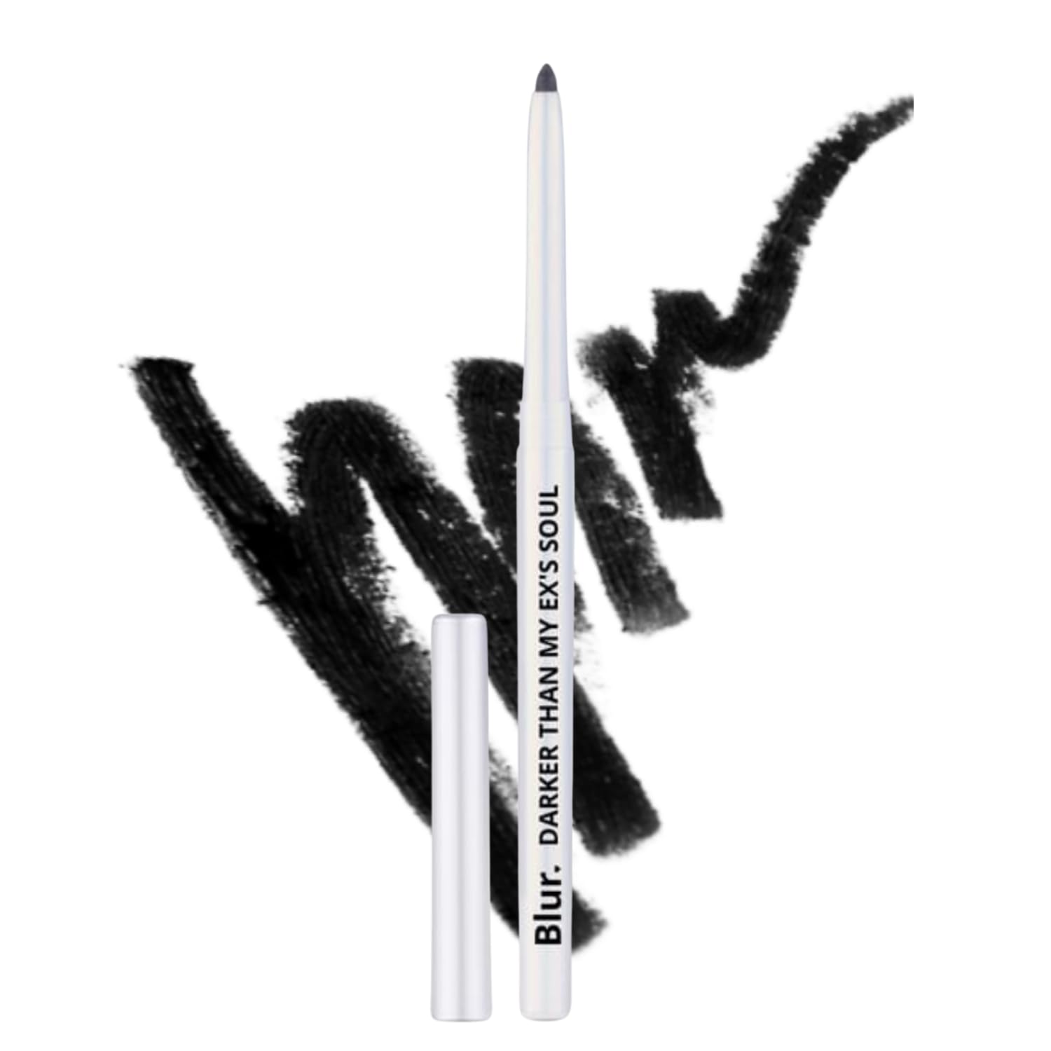 Blur India Darker Than My ExS Soul Kajal & Lip Liner | Non Smudge, Long Lasting, Super Pigmented, Water-Proof | Enriched With S